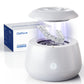 Ultrasonic Retainer Cleaner Machine 48kHz Denture and Aligner Cleaning Pod for Mouth Guards Night Guards Dental Trays Braces Toothbrushes (White)