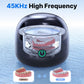 Ultrasonic Retainer Cleaner - UV Dental Cleaning Pod Night Guard Cleaner for Dentures, Aligner, Braces, Toothbrush Heads, Jewelry (Black)