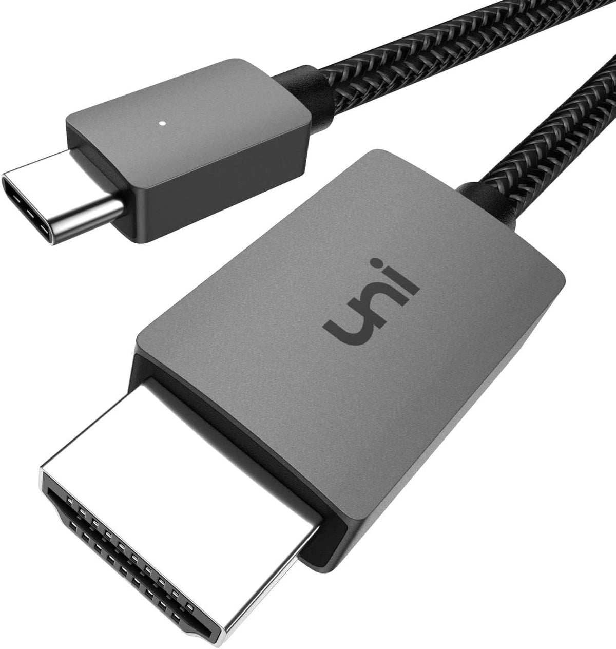 uni USB C to HDMI Cable, 4K, High-Speed, USB Type C to HDMI Cable for Home Office, Thunderbolt 3/4 Compatible, with Chromebook, MacBook Pro/Air 2023