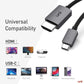 uni USB C to HDMI Cable, 4K, High-Speed, USB Type C to HDMI Cable for Home Office, Thunderbolt 3/4 Compatible, with Chromebook, MacBook Pro/Air 2023
