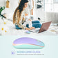 Unipows Wireless Mouse - 2.4G Slim Portable Computer Mouse with Nano Receiver, Less Noise Mobile Optical Mice for Notebook, PC (Gradient Mint Green)