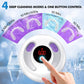 Upgraded Ultrasonic Retainer Cleaner Machine, 45kHz Ultrasonic Dentures Cleaner for Night Guards, Braces, Aligner, Toothbrush (White)