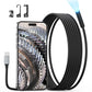USB C Endoscope Camera with Light, Teslong Type-C Snake Borescope Camera with 8 LED Lights, 10FT Flexible Waterproof Inspection Cam, Fiber Optic Scope