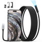 USB C Endoscope Camera with Light, Teslong Type-C Snake Borescope Camera with 8 LED Lights, 10FT Flexible Waterproof Inspection Cam, Fiber Optic Scope