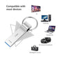 USB Flash Drive 230GB Waterproof USB Stick High Speed Memory Stick 230GB Ultra Large Storage Metal Thumb Drive with Keychain Design