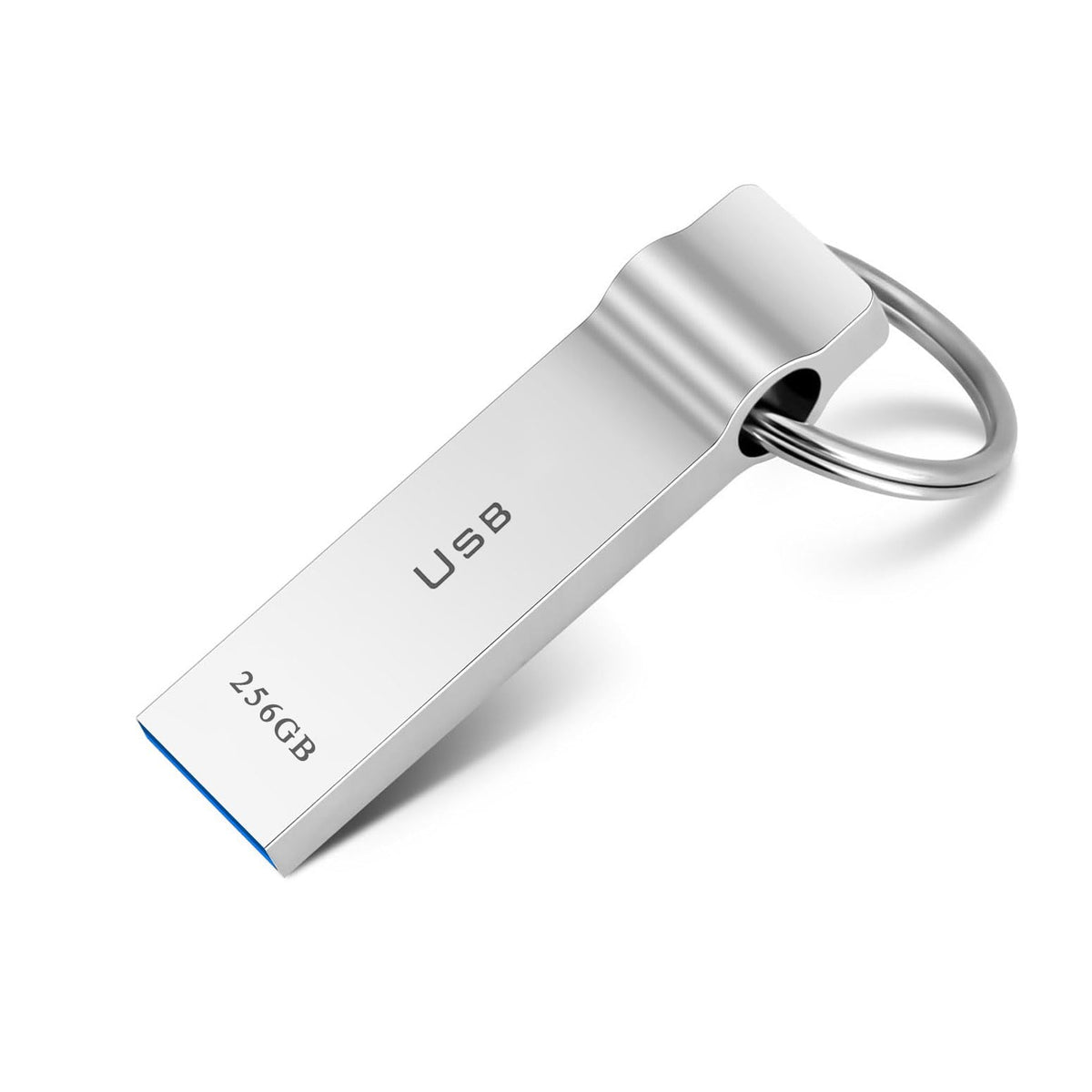 USB Flash Drive 230GB Waterproof USB Stick High Speed Memory Stick 230GB Ultra Large Storage Metal Thumb Drive with Keychain Design