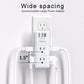 USB Multi Plug Outlet Extender - YISHU Surge Protector with Rotating Plug, 6 AC Plug Extender with 3 USB Ports