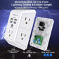 USB Wall Charger, Surge Protector, QINLIANF 5 Outlet Extender (White)