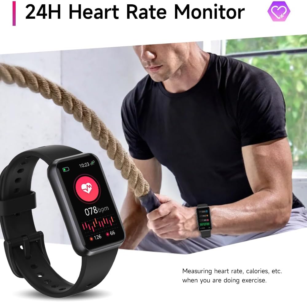 USMECBL Fitness Trackers, Blood Oxygen Heart Rate Sleep Monitor, Smart Band 24/7 Health Monitoring, Calorie Pedometer Steps Counter Activity