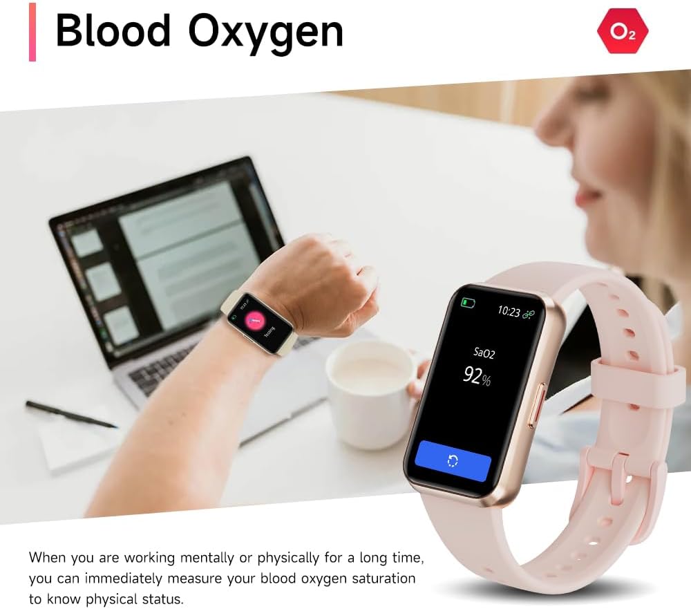 USMECBL Fitness Trackers, Blood Oxygen Heart Rate Sleep Monitor, Smart Band 24/7 Health Monitoring, Calorie Pedometer Steps Counter Activity