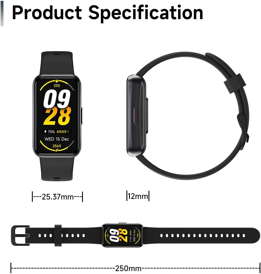 USMECBL Fitness Trackers, Blood Oxygen Heart Rate Sleep Monitor, Smart Band 24/7 Health Monitoring, Calorie Pedometer Steps Counter Activity