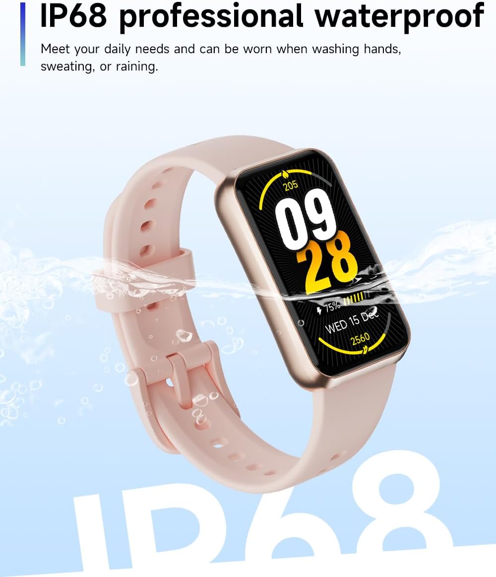 USMECBL Fitness Trackers, Blood Oxygen Heart Rate Sleep Monitor, Smart Band 24/7 Health Monitoring, Calorie Pedometer Steps Counter Activity