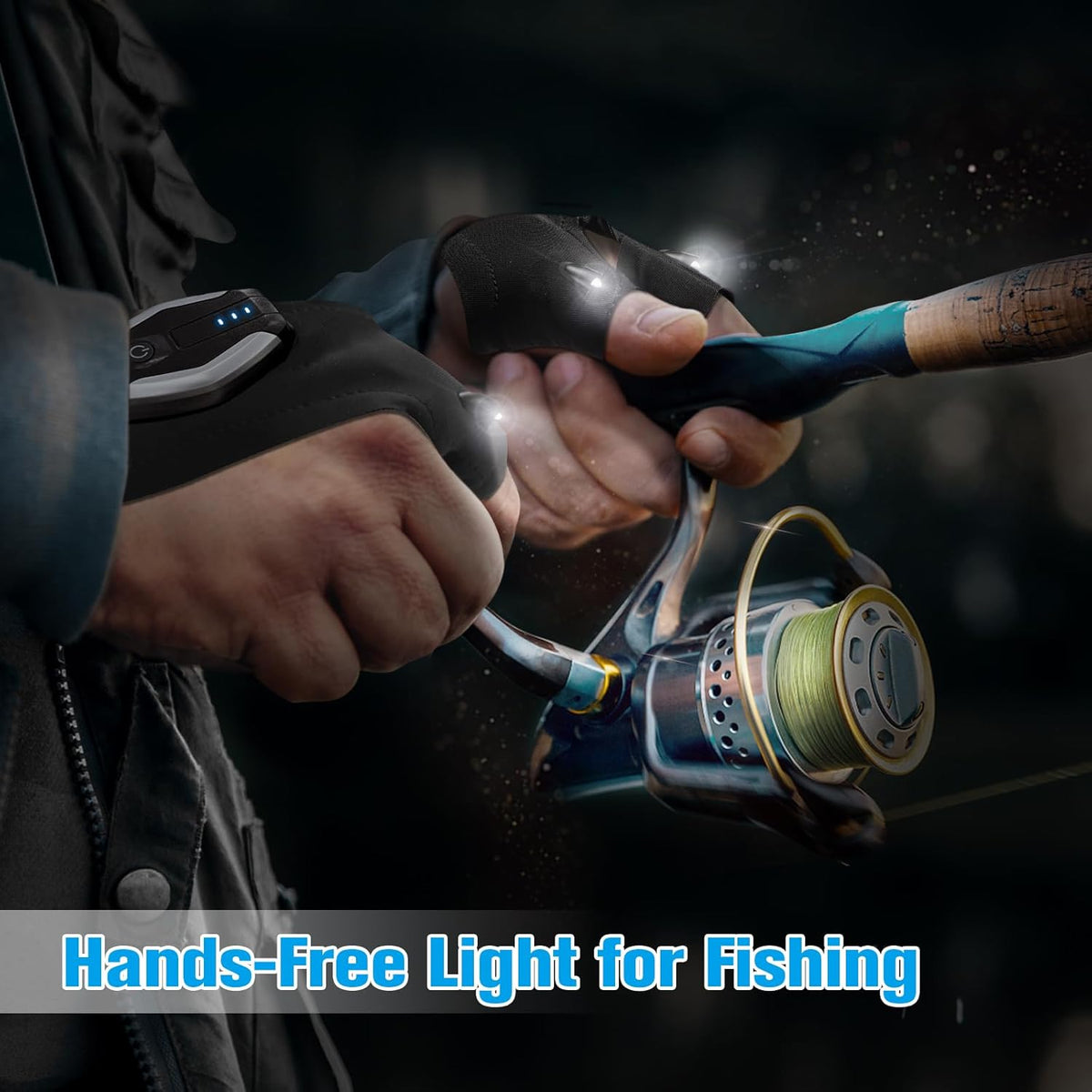 Valentines Day Gifts for Him, LED Flashlight Gloves, Mens Valentines Gifts for Men Dad Husband Boyfriend