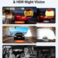 Vantrue New N4S 3 Channel Dash Cam, Front Rear Inside 2.7K+1440P+1440P Dashcam for Cars, Front and Rear Dual Channel, PlatePix™ Tech