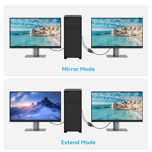 VENTION VGA to HDMI Adapter 0.5FT, Uni-Directional VGA(Source) to HDMI(Display) Converter (Male to Female) 1080@60Hz with Audio Cable