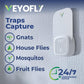 VEYOFLY Fly Trap Indoor, Fruit Fly Traps for Indoors Flying Insect (2 Device + 4 Refills) Gnat Traps for House Indoor, Bug Zapper Indoor