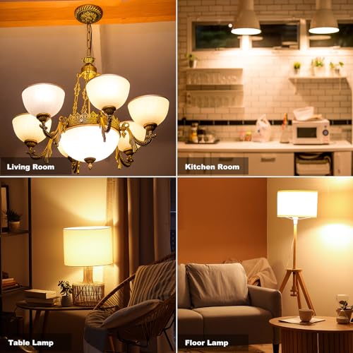 Vgogfly LED Bulb 3W 25 Watt Equivalent Light Bulbs Night Stand Table Lamp Warm White 2700K LED Energy Saving E26 Medium Screw Base