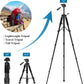 VICTIV 74” Camera Tripod, Tripod for Camera and Phone, Aluminum Professional Tripod Stand for Canon Nikon with Carry Bag and Phone Holder
