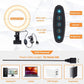 Video Conference Lighting Kit, Ring Light Clip on Laptop Monitor with 5 Dimmable Color & 5 Brightness Level