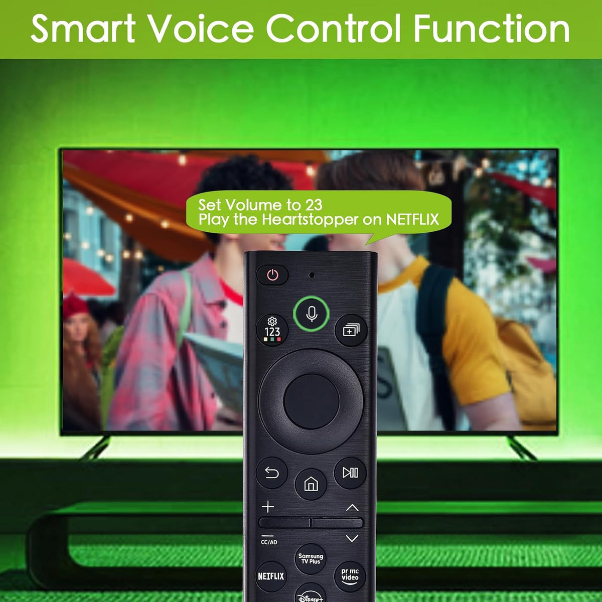 Voice Remote for Samsung Smart TV, Replacement Control for Frame TV, for All 2019 to 2025 Samsung Crystal/UHD/QLED/NEO QLED/ 4K 8K Smart TVs