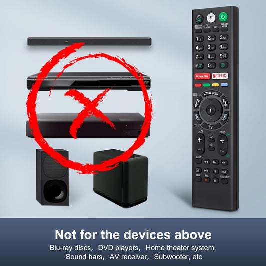 Voice Replacement Remote Control for Sony-Bravia-TVs,for All Sony 4K UHD LED LCD HD Smart TVs.