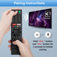 Voice Replacement Remote Control for Sony-Bravia-TVs,for All Sony 4K UHD LED LCD HD Smart TVs.