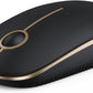 VssoPlor Wireless Mouse, 2.4G Slim Portable Computer Laptop Mouse with Nano Receiver Quiet Silent Optical Mice for Notebook, PC, Laptop