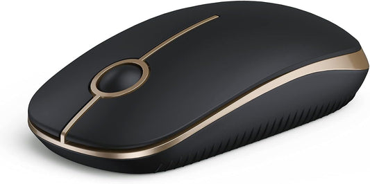 VssoPlor Wireless Mouse, 2.4G Slim Portable Computer Laptop Mouse with Nano Receiver Quiet Silent Optical Mice for Notebook, PC, Laptop