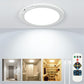 Wireless Closet Lights Motion Sensor - No Wiring Rechargeable Ceiling Light Night Light Indoor, Battery Operated Led Lights for Bedroom with Remote