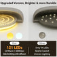 Wireless Closet Lights Motion Sensor - No Wiring Rechargeable Ceiling Light Night Light Indoor, Battery Operated Led Lights for Bedroom with Remote