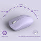Wireless Keyboard and Mouse Combo, Full-Sized Wireless Keyboard and Adjustable DPI Mouse, 2.4GHz USB Receiver, Silent Keyboard and Mouse (Purple)