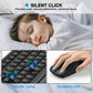 Wireless Keyboard and Mouse Combo, Full Size Silent Ergonomic Keyboard and Mouse, Long Battery Life, Optical Mouse