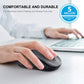 WisFox 2.4G Wireless Mouse for Laptop, Ergonomic Computer Mouse with USB Receiver and 3 Adjustable Levels, 6 Button Wireless Mice (Grey)