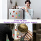 Worgree DIY Wooden Magnets, 36 pcs Wooden Art Craft Supplies Painting Kit for Kids Party Favors