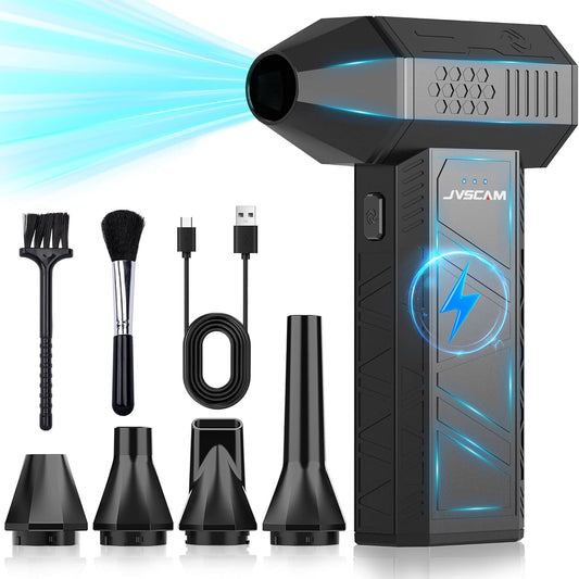 X3 Compressed Air Duster - Electric Air Duster with Brushless Motor, 3 Gear Adjustable - mini Snow Blower- Rechargeable Air Duster for PC, Keyboard