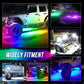 Rock Lights for Trucks, 10 Pods RGB LED Rock Lights with APP/Remote Control & Music Mode, High Bright Multilcolor Waterproof IP68 Rock Neon Light Kits
