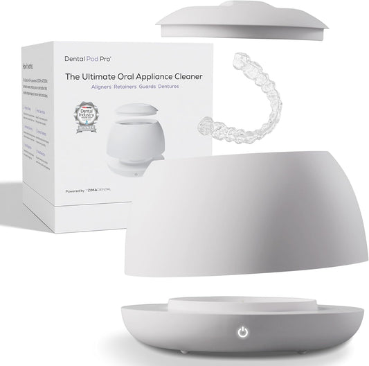 Zima Dental Pod PRO, New Ultrasonic Retainer Cleaner Machine. Aligner Cleaner, Nightguard Cleaner, Mouthguard Cleaner