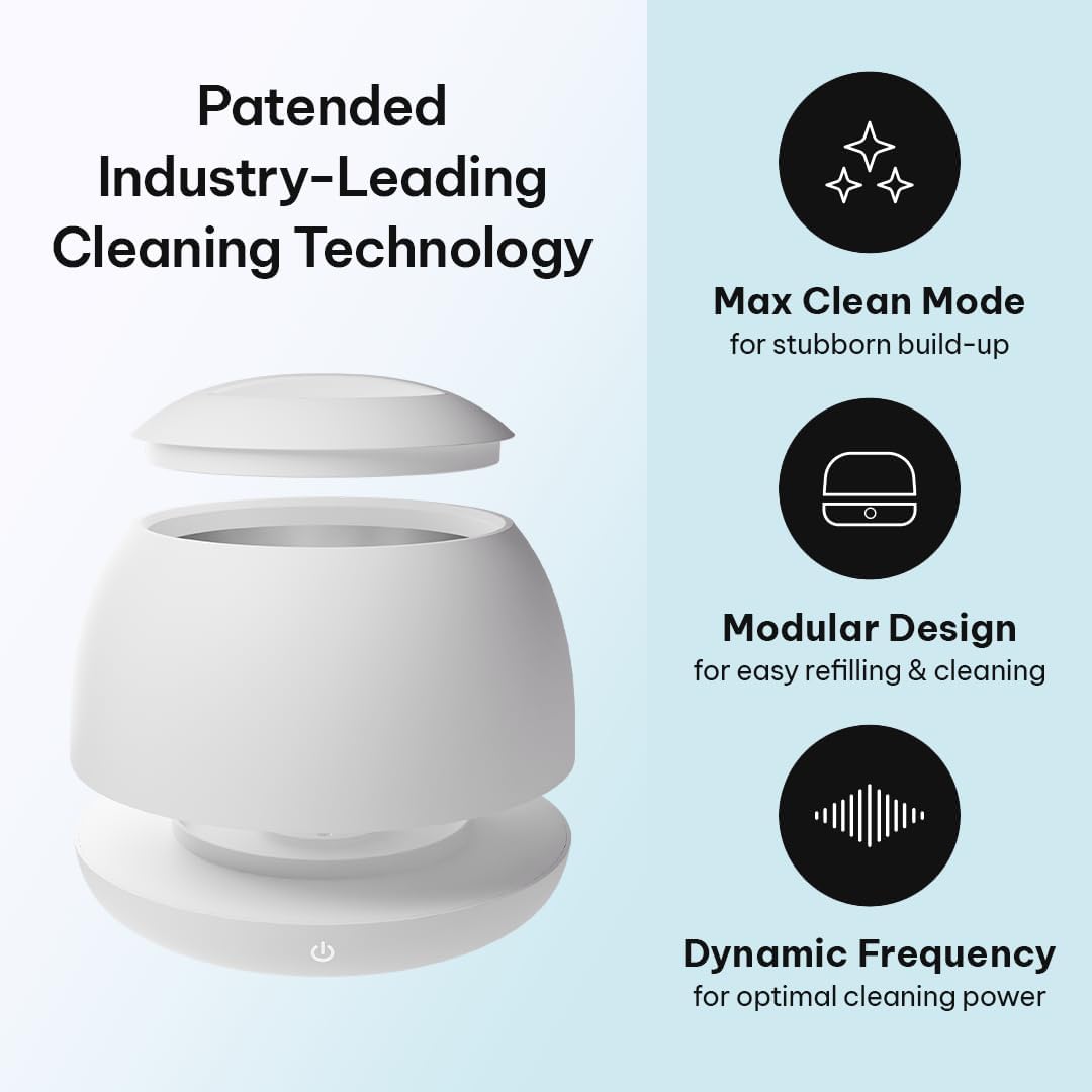 Zima Dental Pod PRO, New Ultrasonic Retainer Cleaner Machine. Aligner Cleaner, Nightguard Cleaner, Mouthguard Cleaner