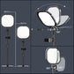 Zoom Lighting for Computer, Adjustable Desk Lighting for Video Calls, 30 Light Modes Video Conference Light, Desk Ring Light with Stand for Webcam