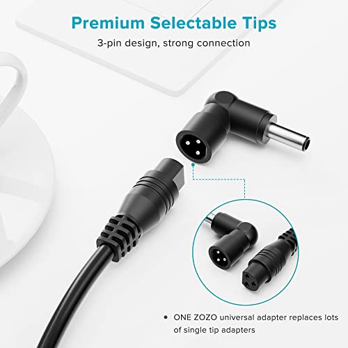 ZOZO 90W AC Universal Laptop Charger for HP Dell Gateway Toshiba Lenovo Acer Asus Samsung Sony Fujitsu Notebook Ultrabook Chromebook DC 12V 16V 18.5V